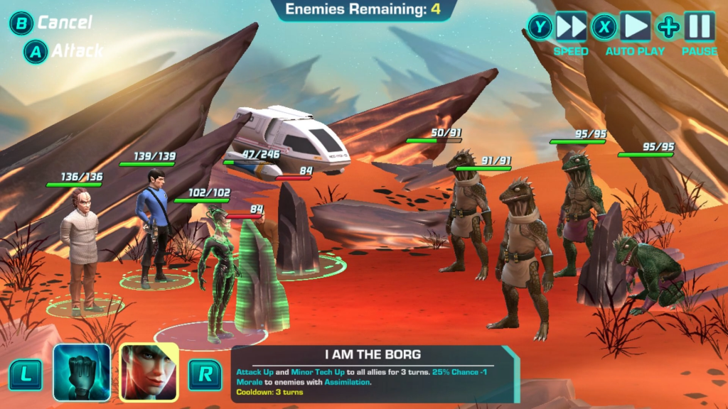 Combat from Star Trek: Legends
